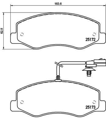 BREMBO P 68 061 Brake Pad Set, disc brake