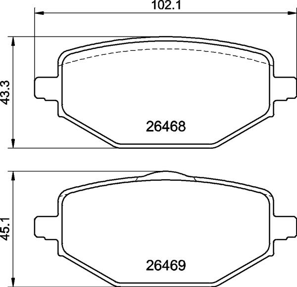 BREMBO P 68 076 Brake Pad Set, disc brake