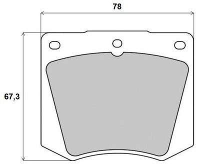 Brake Pad Set, disc brake BREMBO P 69 001
