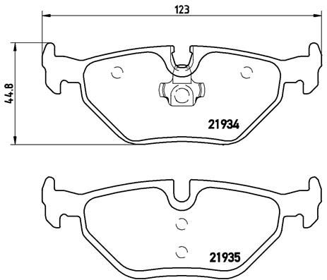 BREMBO P 71 006 Brake Pad Set, disc brake