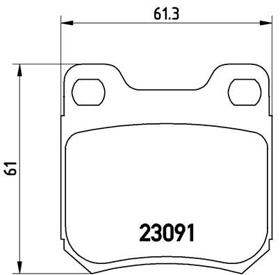 BREMBO P 71 008 Brake Pad Set, disc brake