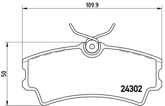 BREMBO P 72 001 Brake Pad Set, disc brake