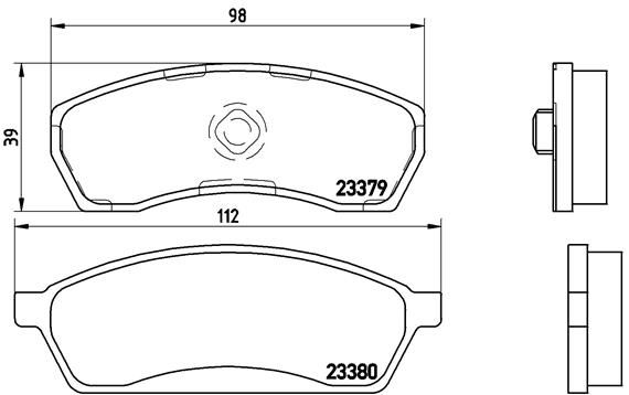 BREMBO P 78 008 Brake Pad Set, disc brake