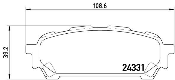 BREMBO P 78 014 Brake Pad Set, disc brake