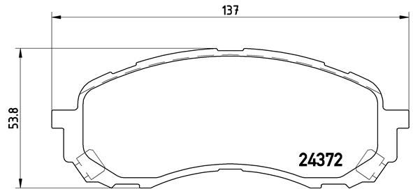 BREMBO P 78 015 Brake Pad Set, disc brake