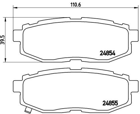 BREMBO P 78 018 Brake Pad Set, disc brake