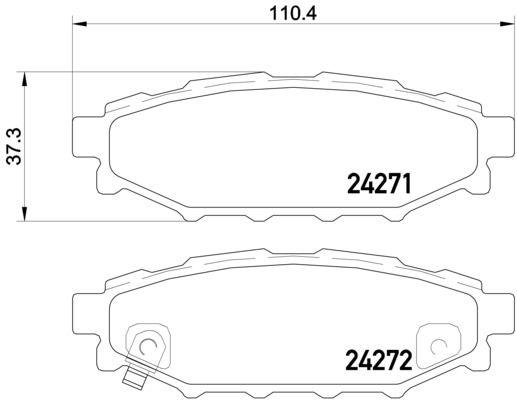BREMBO P 78 020 Brake Pad Set, disc brake