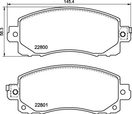 BREMBO P 78 028 Brake Pad Set, disc brake