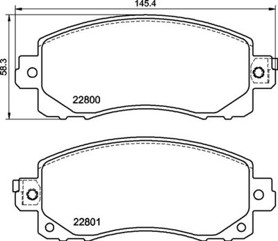 Brake Pad Set, disc brake BREMBO P 78 028