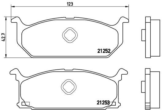 BREMBO P 79 003 Brake Pad Set, disc brake