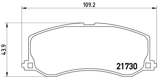 BREMBO P 79 004 Brake Pad Set, disc brake
