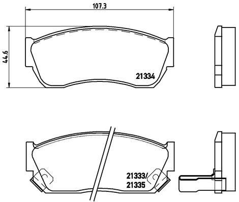 BREMBO P 79 005 Brake Pad Set, disc brake