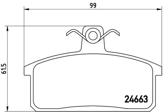 BREMBO P 79 007 Brake Pad Set, disc brake