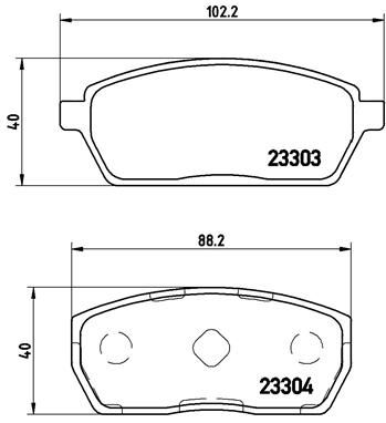 BREMBO P 79 017 Brake Pad Set, disc brake