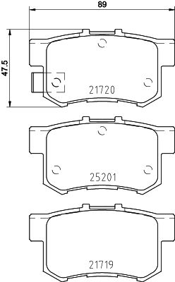 BREMBO P 79 027 Brake Pad Set, disc brake