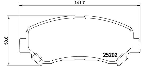 BREMBO P 79 028 Brake Pad Set, disc brake
