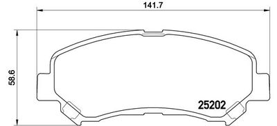 Brake Pad Set, disc brake BREMBO P 79 028