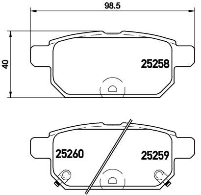 BREMBO P 79 029 Brake Pad Set, disc brake
