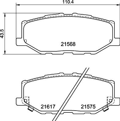 BREMBO P 79 040 Brake Pad Set, disc brake