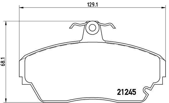 BREMBO P 82 001 Brake Pad Set, disc brake