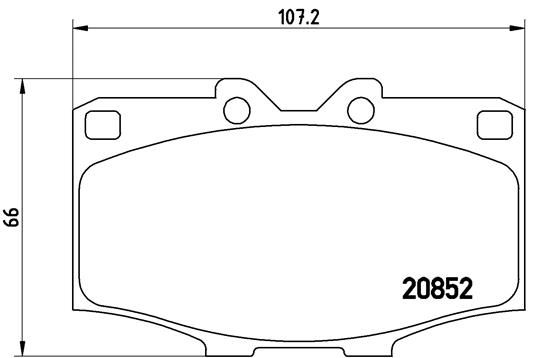 BREMBO P 83 006 Brake Pad Set, disc brake