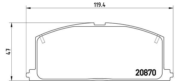 BREMBO P 83 011 Brake Pad Set, disc brake