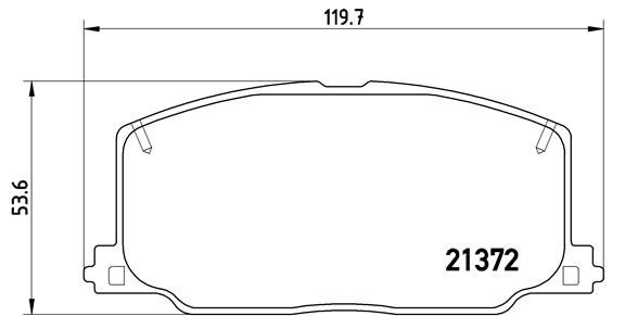 BREMBO P 83 016 Brake Pad Set, disc brake