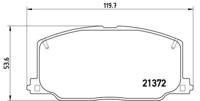 Brake Pad Set, disc brake BREMBO P 83 016