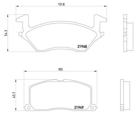BREMBO P 83 022 Brake Pad Set, disc brake