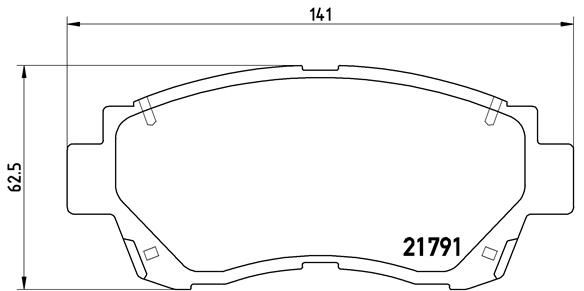 BREMBO P 83 027 Brake Pad Set, disc brake