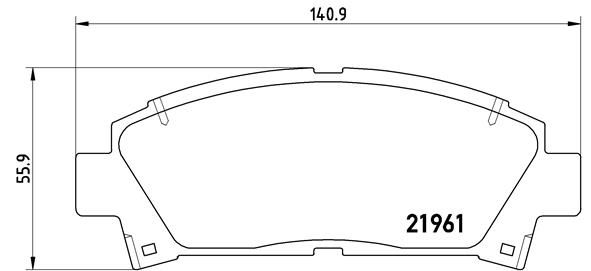BREMBO P 83 028 Brake Pad Set, disc brake