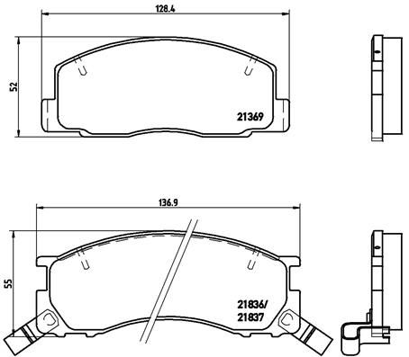 BREMBO P 83 029 Brake Pad Set, disc brake