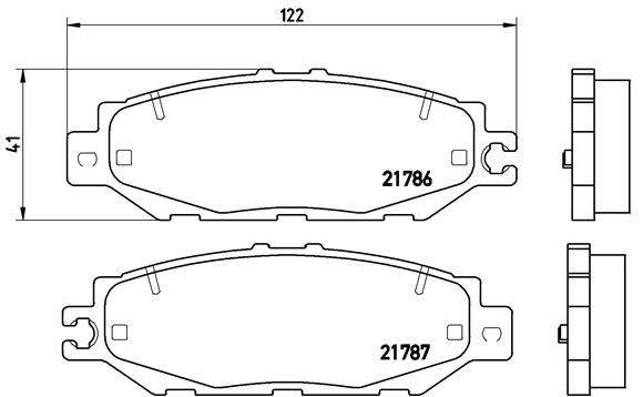 BREMBO P 83 036 Brake Pad Set, disc brake