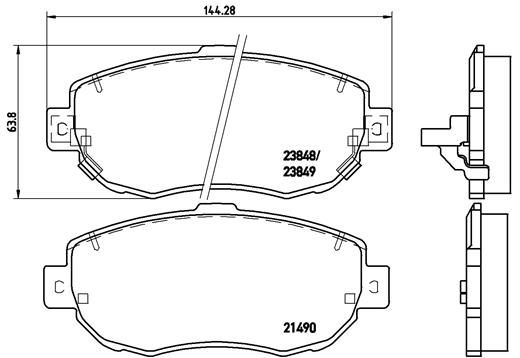 BREMBO P 83 037 Brake Pad Set, disc brake