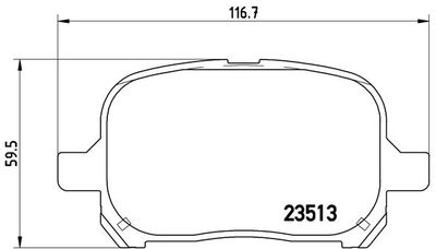 Brake Pad Set, disc brake BREMBO P 83 040