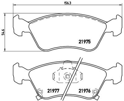 Brake Pad Set, disc brake BREMBO P 83 041