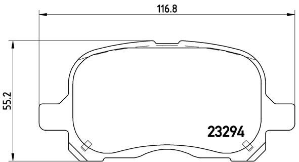 BREMBO P 83 044 Brake Pad Set, disc brake