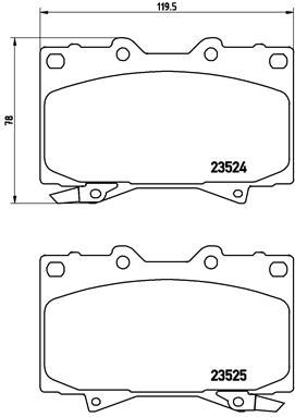 BREMBO P 83 048 Brake Pad Set, disc brake