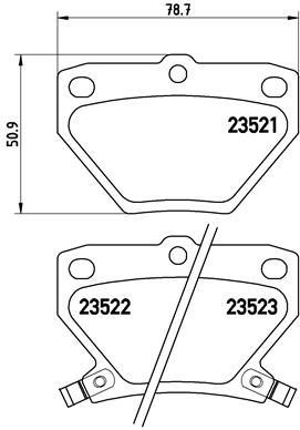 BREMBO P 83 052 Brake Pad Set, disc brake