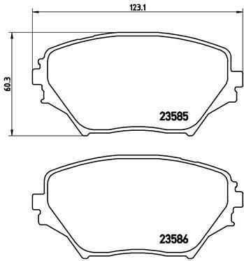 BREMBO P 83 055 Brake Pad Set, disc brake