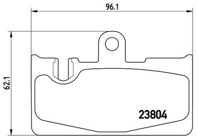 Brake Pad Set, disc brake BREMBO P 83 059