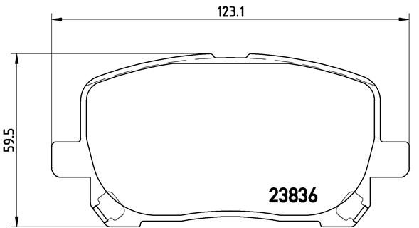 BREMBO P 83 061 Brake Pad Set, disc brake