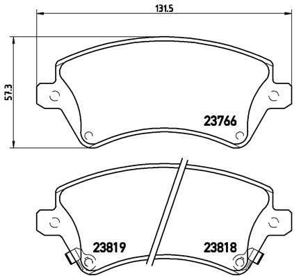 BREMBO P 83 064 Brake Pad Set, disc brake