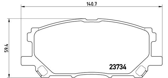 BREMBO P 83 067 Brake Pad Set, disc brake