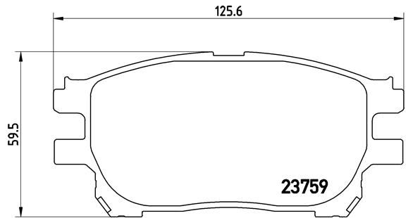 BREMBO P 83 070 Brake Pad Set, disc brake