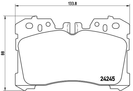 BREMBO P 83 075 Brake Pad Set, disc brake