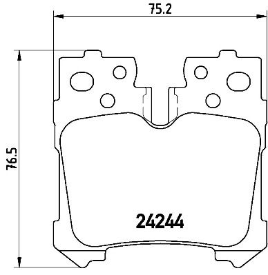 BREMBO P 83 076 Brake Pad Set, disc brake