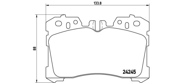 BREMBO P 83 077 Brake Pad Set, disc brake