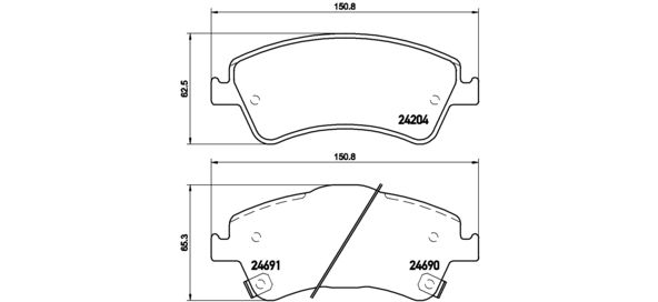 BREMBO P 83 081 Brake Pad Set, disc brake
