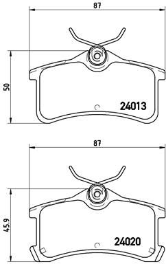 BREMBO P 83 084 Brake Pad Set, disc brake